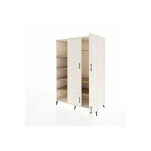 Kronos Dolap 6 Raflı 4 Kapaklı Tek Askılı 132x59x195 Aytaşı-aytaşı/çam