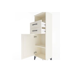 Arges Dolap 2 Raflı 2 Çekmeceli Tek Kapaklı 44x30x134 Aytaşı-aytaşı