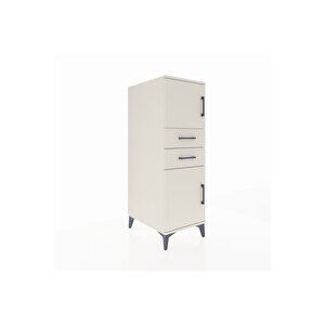 Kronos Dolap Tek Raflı 2 Çekmeceli 2 Kapaklı 44x59x134 Aytaşı-aytaşı