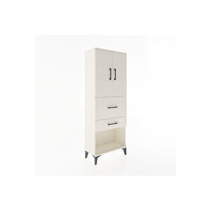 Arges Dolap 3 Raflı 2 Çekmeceli 2 Kapaklı 60x30x163 Aytaşı-aytaşı