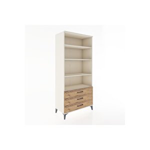 Hyperion Dolap 4 Raflı 3 Çekmeceli 88x44x195 Aytaşı-çam