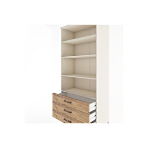 Hyperion Dolap 4 Raflı 3 Çekmeceli 88x44x195 Aytaşı-çam