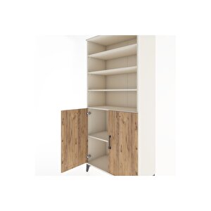 Hyperion Dolap 5 Raflı 2 Kapaklı 88x44x195 Aytaşı-çam