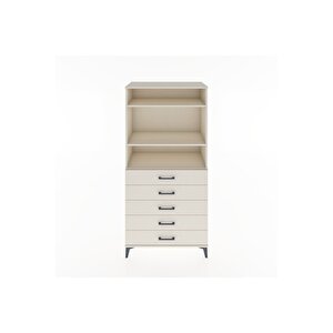 Hyperion Dolap 3 Raflı 5 Çekmeceli 88x44x182 Aytaşı-aytaşı