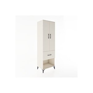 Hyperion Dolap 2 Raflı Tek Çekmeceli Tek Askılı 60x44x195 Aytaşı-aytaşı
