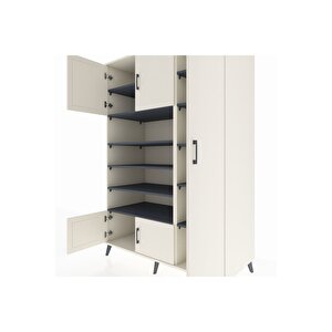 Kronos Dolap 11 Raflı 5 Kapaklı 132x59x195 Aytaşı-aytaşı/antrasit