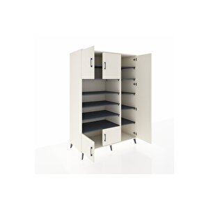 Kronos Dolap 11 Raflı 5 Kapaklı 132x59x195 Aytaşı-aytaşı/antrasit