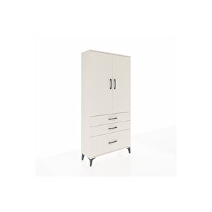 Arges Dolap 3 Raflı 3 Çekmeceli 2 Kapaklı 88x30x182 Aytaşı-aytaşı