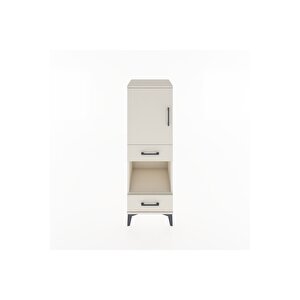 Hyperion Dolap 3 Raflı 2 Çekmeceli Tek Kapaklı 44x44x134 Aytaşı-aytaşı