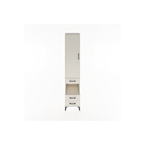 Hyperion Dolap 4 Raflı 3 Çekmeceli Tek Kapaklı 44x44x221 Aytaşı-aytaşı