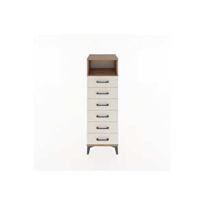 Hyperion Dolap Tek Raflı 6 Çekmeceli 44x44x134 Çam-aytaşı