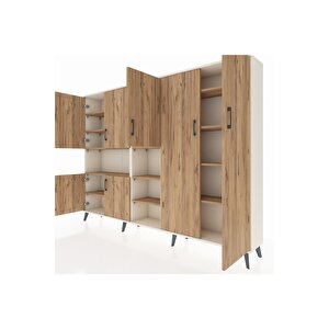 Arges Dolap 13 Raflı 7 Kapaklı 220x30x163 Aytaşı-çam