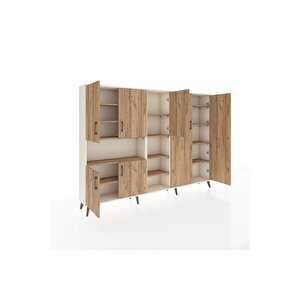 Arges Dolap 13 Raflı 7 Kapaklı 220x30x163 Aytaşı-çam