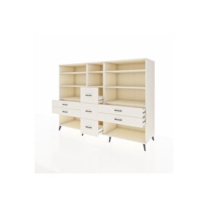 Kronos Dolap 8 Raflı 7 Çekmeceli  220x59x163 Aytaşı-aytaşı