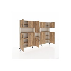 Arges Dolap 14 Raflı 10 Kapaklı 220x30x163 Aytaşı-çam