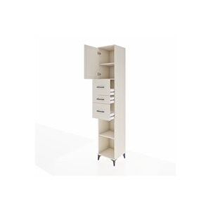 Hyperion Dolap 3 Raflı 3 Çekmeceli Tek Kapaklı 44x44x243 Aytaşı-aytaşı