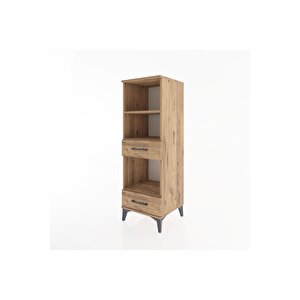 Hyperion Dolap 3 Raflı 2 Çekmeceli 44x44x134 Çam-çam