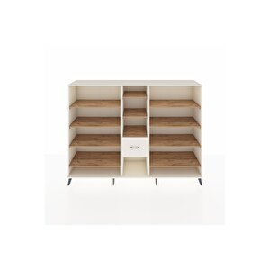 Hyperion Dolap 11 Raflı 3 Çekmeceli  220x44x163 Aytaşı-çam/aytaşı