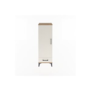 Arges Dolap Tek Raflı Tek Çekmeceli Tek Askılı 44x30x134 Çam-aytaşı