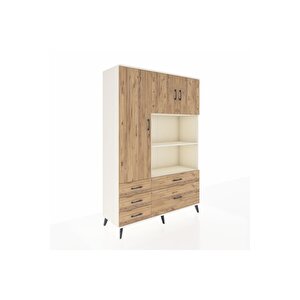 Hyperion Gardrop 7 Raflı 5 Çekmeceli 3 Kapaklı 132x44x195 Aytaşı-çam