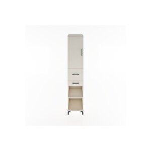 Hyperion Dolap 4 Raflı 2 Çekmeceli Tek Kapaklı 44x44x221 Aytaşı-aytaşı