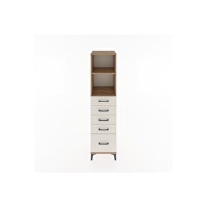 Hyperion Dolap 2 Raflı 5 Çekmeceli 44x44x182 Çam-aytaşı