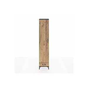 Arges Dolap 5 Raflı Tek Çekmeceli Tek Kapaklı 44x30x221 Antrasit-çam