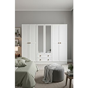 Bohem 6 Kapak 2 Çekmece Aynali Mdf Kapak