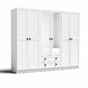 Bohem 6 Kapak 2 Çekmece Aynali Mdf Kapak