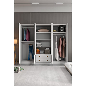 Bohem 6 Kapak 2 Çekmeceli̇ Gardirop