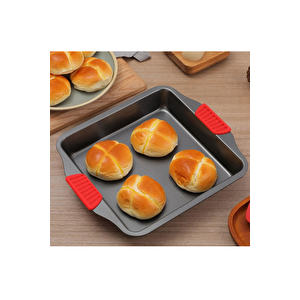 Karbon Siyah Çelik Orta Ve Büyük Boy Fırın Tepsisi 24 X 40 X 7 Cm - 2 Adet