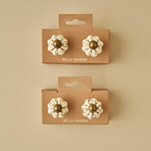 Rune Kulp 4'lü Beyaz (6,5x3x3 Cm)