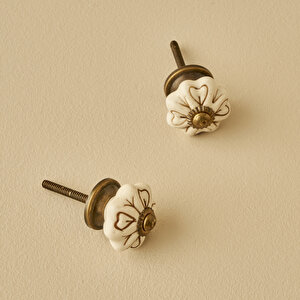 Rune Kulp 4'lü Beyaz (6,5x3x3 Cm)