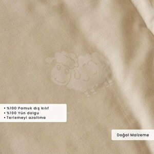 Deluxe Tek Kişilik Yün Yorgan Beyaz (155x215 Cm) Tek Kişilik-standart