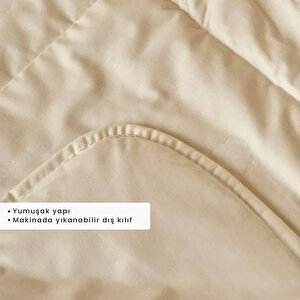 Deluxe Tek Kişilik Yün Yorgan Beyaz (155x215 Cm) Tek Kişilik-standart