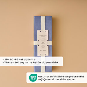 %100 Pamuk Saten Supreme 2'li Yastık Kılıfı Mavi (50x70 Cm) Mavi