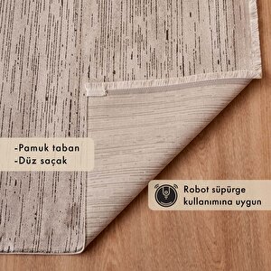 Vedra  Modern Halı Gri (160x230 Cm) Gri