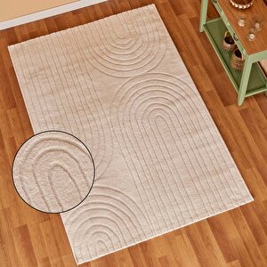 Horizon Modern Halı Beyaz (160x230 Cm) Beyaz