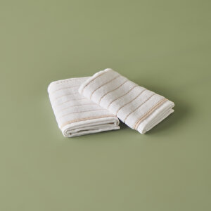 %100 Pamuk Belinda 2'li El Havlusu Bej (30x30 Cm) Bej Bej