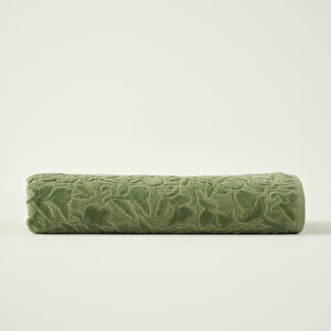 %100 Pamuk Jolia Banyo Havlusu Yeşil (90x150 Cm) Yeşil Yeşil