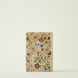 Book Seramik Vazo Krem (14x7x20 Cm) Krem