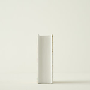 Book Seramik Vazo Krem (14x7x20 Cm) Krem