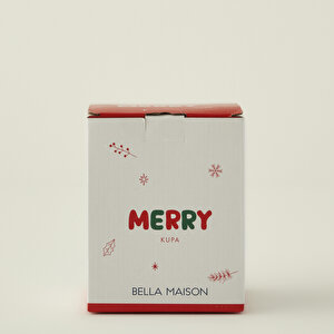 Merry Yılbaşı Stoneware Kupa (360 Cc) Çok Renkli