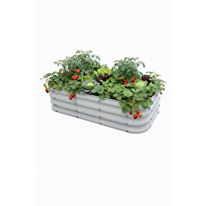 Modüler Yükseltilmiş Bahçe Yatağı Yükseltilmiş Sebze Yatağı No:4 (110x60) Gri