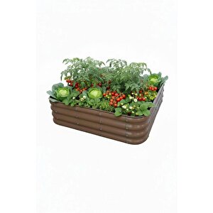 Modüler Yükseltilmiş Bahçe Sebze Yatağı No:6 (110x110) Bej