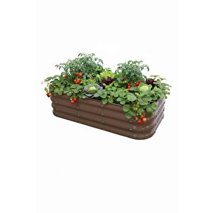 Modüler Yükseltilmiş Bahçe Yatağı Yükseltilmiş Sebze Yatağı No:4 (110x60) Bej