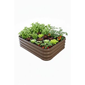 Modüler Yükseltilmiş Bahçe Yatağı Yükseltilmiş Sebze Yatağı No:5 (110x85) Bej