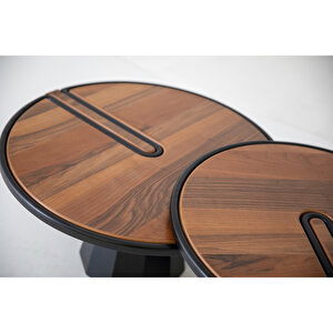 Eymense Lina İkili Orta Sehpa Seti Ceviz