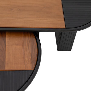 Eymense Asus İkili Orta Sehpa Seti Ceviz