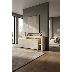 Luma Ledli̇ Konsol, Traverten Traverten